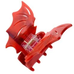 Bat Hair Claw Clip Red