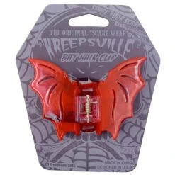 Bat Hair Claw Clip Red -Kreepsville Shop HCCBR 4