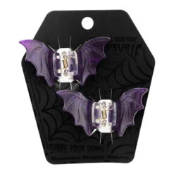 Bat Med Claw Clip Set Purple -Kreepsville Shop HCCSMBP 3