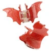 Bat Med Claw Clip Set Red Glitter -Kreepsville Shop HCCSMBRG