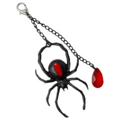 Spider Charm Web Claw Clip Black 10 Spider Charm Web Claw Clip Black -Kreepsville Shop HCCWSCB 3