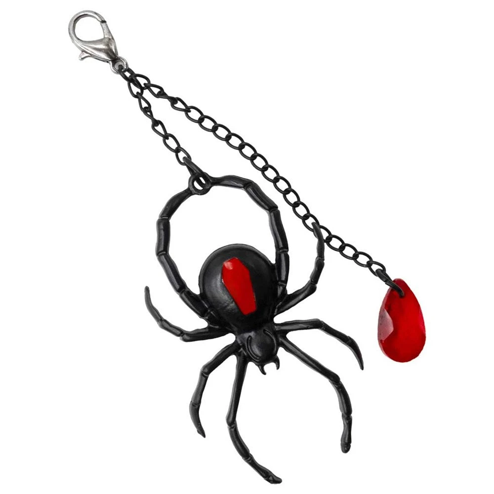Spider Charm Web Claw Clip Black 5 Spider Charm Web Claw Clip Black - Image 3