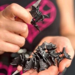 Bat Mini Claw Clip Set Black -Kreepsville Shop HSBCM4 4