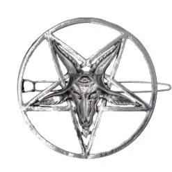 Kreepsville 666 Baphomet Circle Hair Clip