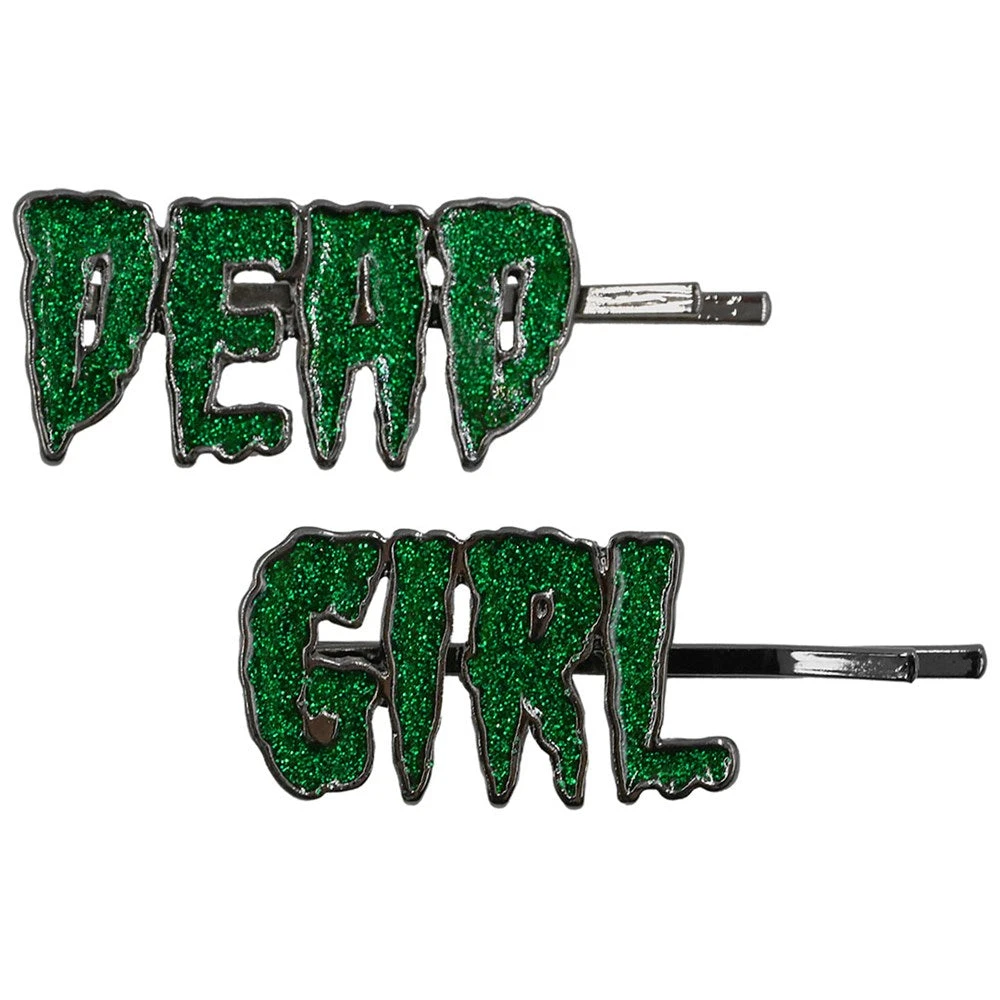 Dead Girl Text Hair Slides 3 Dead Girl Text Hair Slides