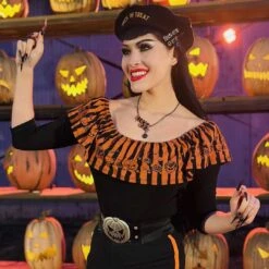 Halloween Queen Text Hair Slides -Kreepsville Shop HSTHQ 4