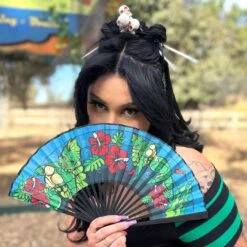 Creature Tiki Fabric Fan -Kreepsville Shop HWFCT 4