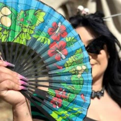 Creature Tiki Fabric Fan -Kreepsville Shop HWFCT 5