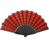 Spiderweb Scallop Fan Red -Kreepsville Shop HWFEWR