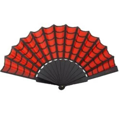 Spiderweb Scallop Fan Red