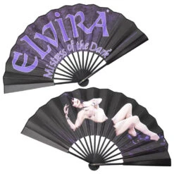 Elvira Laid Bare Double Sided XL Fan -Kreepsville Shop HWFLELB 3