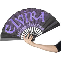 Elvira Laid Bare Double Sided XL Fan -Kreepsville Shop HWFLELB 5