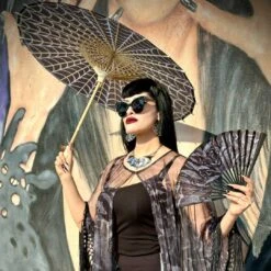 Realistic Bats Fabric Fan -Kreepsville Shop HWFRRB 4