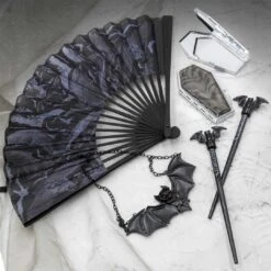 Realistic Bats Fabric Fan -Kreepsville Shop HWFRRB 5