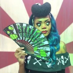 Strange And Unusual Fabric Fan -Kreepsville Shop HWFSU 5