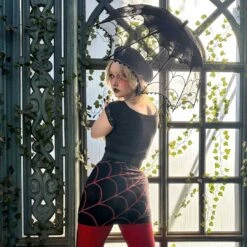 Spiderweb Lace Parasol -Kreepsville Shop HWPSWL 5