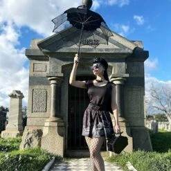 Spiderweb Lace Parasol -Kreepsville Shop HWPSWL 6