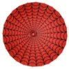 Spiderweb Red And Black Fabric Parasol -Kreepsville Shop HWPSWR