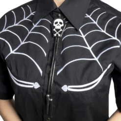 Coffin Skull Bones Bolo Western Tie -Kreepsville Shop JBTCS 6