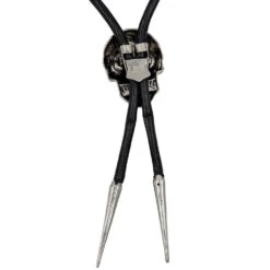 Skull Chrome Bolo Western Tie -Kreepsville Shop JBTSC 3