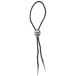 Skull Chrome Bolo Western Tie -Kreepsville Shop JBTSC 4