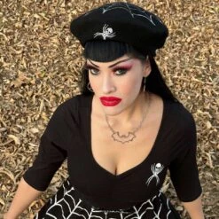 Bat Outline Necklace -Kreepsville Shop JNBO 3