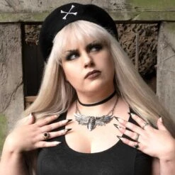 Death Moth Necklace -Kreepsville Shop JNCDM 4