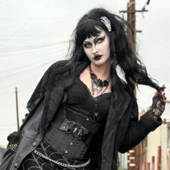 Creature Of The Night Bat Black Necklace -Kreepsville Shop JNCNBB 5