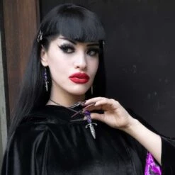 Elvira Dagger Necklace Purple -Kreepsville Shop JNEDP 5