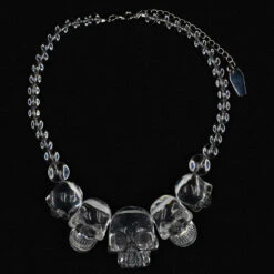 Skull Collection Necklace Crystal Clear