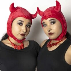 Skull Collection Necklace Red Glitter -Kreepsville Shop JNSCRG 5