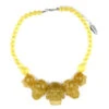 Skull Collection Necklace Gold Glitter