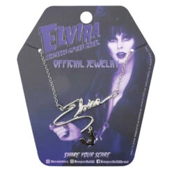 Elvira Bat Name Text Necklace -Kreepsville Shop JNTEB 3