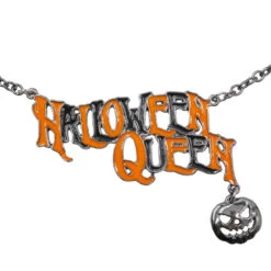 Halloween Queen Text Necklace -Kreepsville Shop JNTHQ 2