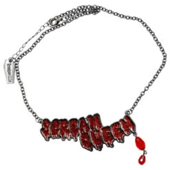 Scream Queen Text Necklace