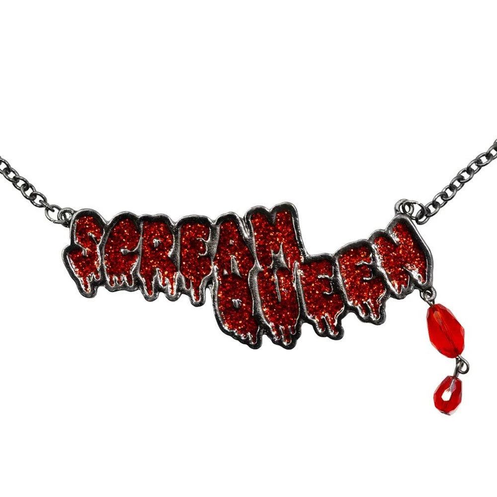 Scream Queen Text Necklace 4 Scream Queen Text Necklace - Image 2