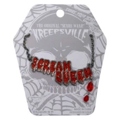 Scream Queen Text Necklace 9 Scream Queen Text Necklace -Kreepsville Shop JNTSQ 3