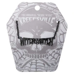 Witch Bitch Text Necklace -Kreepsville Shop JNTWB 3