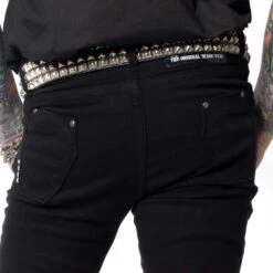 Skeleton Skinny Jeans Black Bone -Kreepsville Shop JSLB 3