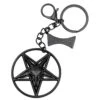 Baphomet Circle Charm Keychain