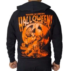 Tales From The Crypt Orange Pumpkin Unisex Hoody -Kreepsville Shop MHDECOP 3