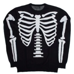 Ribcage Skeleton Bones Sweater -Kreepsville Shop MKWBBW 4