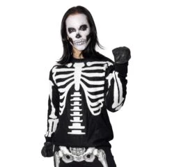 Ribcage Skeleton Bones Sweater -Kreepsville Shop MKWBBW 5