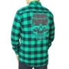 Franken Monster Green Flannel Shirt -Kreepsville Shop MSFFM