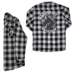 Reaper's Revenge Grey Flannel Shirt -Kreepsville Shop MSFRR 3