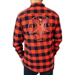 Kreepsville 666 Satanic Circle Red Flannel Shirt