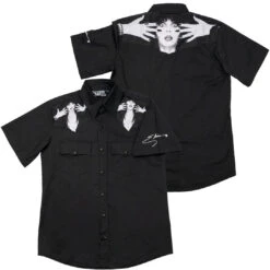 Elvira Classic Logo Western Shirt -Kreepsville Shop MSWECL 6