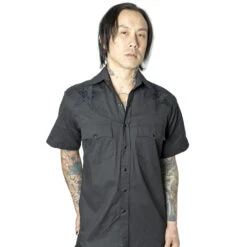 Kreepsville 666 Hellbilly Baphomet Western Shirt -Kreepsville Shop MSWHBS 3