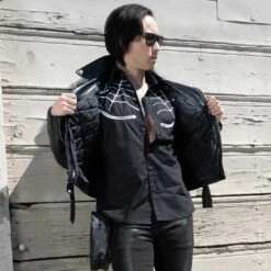 Spiderweb White Western Shirt -Kreepsville Shop MSWWW 6