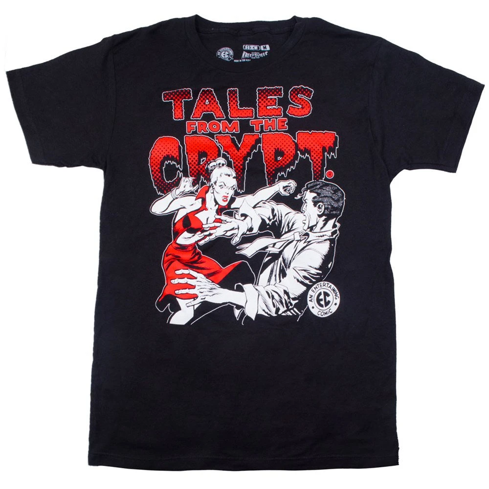 Tales From The Crypt Vampire Girl Mens Tshirt 3 Tales From The Crypt Vampire Girl Mens Tshirt